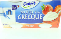 Yaourts à la grecque lit de fraise
