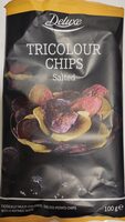 Tricolour chips salted