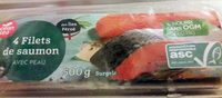4 filets de saumon avec peau