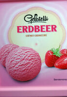 Eis mit Erdbeere