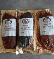 Magret de canard marinés 3 saveurs