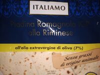 Piadina Romagnola Riminese all'olio extravergine d'oliva