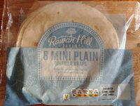 8 Mini Plain Tortilla Wraps