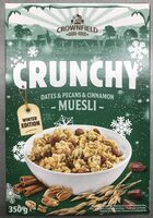 Zapékané müsli s datlemi, jádry pekanových ořechů a skořicí