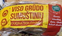 Viso grudo sumuštiniu duona skrudinimui