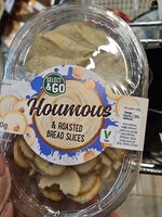 Houmous and bread slices