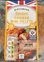 Breaded chicken mini fillets