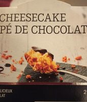 Cheesecake nappé de chocolat