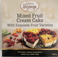 Mixed fruit cream cake
