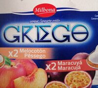 Griego melocotón y maracuyá
