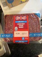 Lean beef steak mince