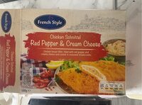 Chicken Schnitzel red pepper & cream cheese