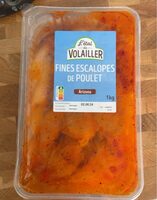Escalope de poulet, mariné