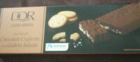 Turrón crujiente con galleta salada