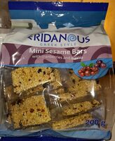 Mini sesame bars