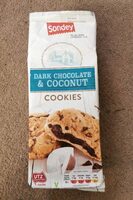 Dark Chocolate and coconut Cookies