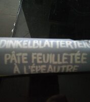 Pâte feuilletée à l'épeautre