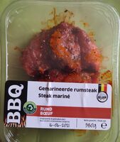 Steak mariné