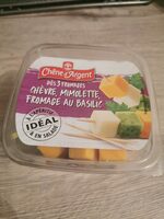 Dès 3 fromages chèvre, mimolette, fromage au basilic