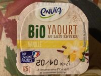 Yaourt bio au lait entier vanille