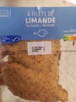 4 filets de limande du Nord meunière  MSC