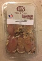 Pavés de poulet marinés crème et champignons