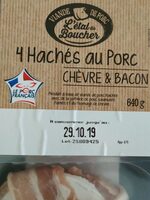 4 Hachés au porc chèvre & bacon