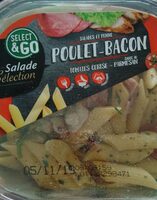 Salade et penne poulet bacon