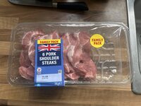 Pork shoulder steaks