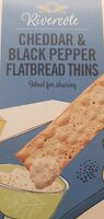 Cheddar & Black pepper flatbread thins