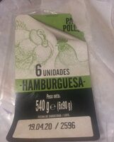 Hamburguesa pavo pollo
