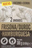 Frisona/Duroc hamburguesa
