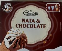 Helado de nata y chocolate