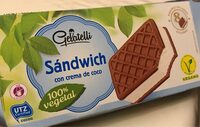 Sándwich con crema de coco