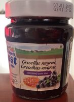 Groselhas-negras com mel