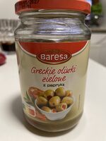 Greckie oliwki zielone z papryką