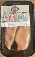 2 filets de poulet fermier jaune