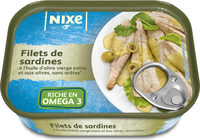 Filets de sardines à l'huile d'olive et aux olives
