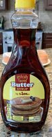 Artificially flavored butter syrup