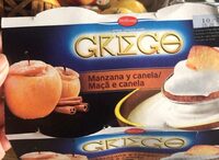 Yogur estilo griego con manzana y canela