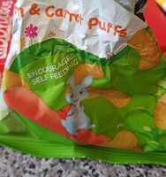 Corn and carrot puffs