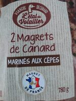 Magret de canard mariné aux cèpes