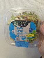Salade bol thon oeuf