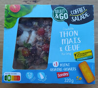 Coffret Salade Crudités Thon Maïs et Œuf
