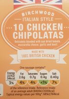 10 Chicken Chipolatas