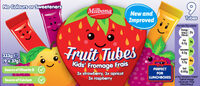Fruit tubes : fraise, framboise, abricot