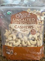 Organic unsalted cashews