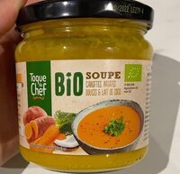 Soupe carottes patates douces coco