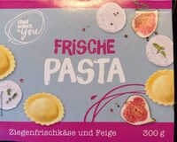 Frische Pasta Ziegenkäse und Feige