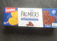Palmiers feuilletés & croustillants nappés chocolat au lait